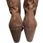 Seychelles Star of The Show Boots 10 Chocolate Suede Wedge Knee High Ruched Photo 5