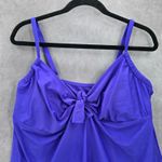 Shore Club Purple Padded Swimwear Tankini Tank Top Plus 18 1X Photo 2