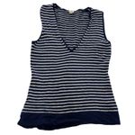 J.Crew Tank Top Womens Small Blue Striped V Neck Sleeveless Knit Wool Blend Photo 0