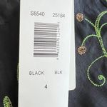 S.L.B. Womens Linen
Embroidered Crop Size 4
Pants Black Floral Photo 3