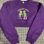 Urban Outfitters  Spaced Out Cropped Crew Neck Sweatshirt NWT Size S Photo 4