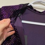 ZARA sparkly velvet dress purple Size Small 0387/201 Photo 9