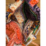 Quilted 13x15 100% Cotton Shopping Tote Cottagecore Boho Country Farmers Market‎ Blue Photo 5