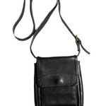 Ellington Rucksack Co Black Leather Crossbody Travel Organizer Small Sling Bag Photo 0