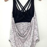 Lululemon Free To Be Serene Tank Top Tiger Space Dye Black White Size 6 Photo 5