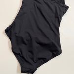 Shade & Shore Swimsuit One Piece Smoothing Scoop Neck Shirred Unlined Black Photo 8