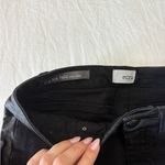 Ecru Black Jeans with Leather Accents Photo 1