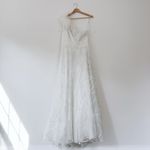 Mac Duggal Sheer Hand Embellished Tulle Overlay One Shoulder A Line 20389 Dress Photo 3