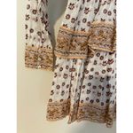 Cleobella  Reina Border Print Long Sleeve Dress Square Neck Tiered Mini EUC XS Photo 13