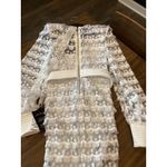 Zhivago It's Over Dress Midi tassle lace long sleeve formal cocktail dress US 4 White Photo 10