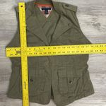 Tommy Hilfiger Tommy Hifiger Green 100% Cotton Sleeveless Fasten Front Women's Vest Size Small Photo 12