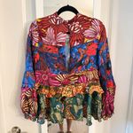 Farm Rio  for Anthropologie Multicolor Patchwork Floral Blouse – XS Photo 4
