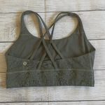Lululemon Olive Crisscross Strappy Sports Bra Photo 1