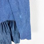 Deborah Lyons Pleated Kaya Blazer Blue Denim Pleated Size US 2 Photo 7