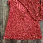 Retrofête Retrofete Esme Dress in Calypso Coral Sequin Beaded Large NWT Sleeveless Mini Photo 7