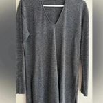 ZARA Grey and Silver Tunic Sweater, Long Sleeve Gothic Blouse, Size Medium Photo 3