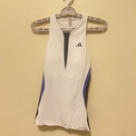 Adidas Women's Sleeveless YTank Tennis Top White/black/cobalt Blue Size Small Photo 5