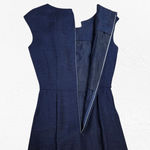 1950s Vintage Adele Simpson Navy Tweed Cape Dress – Union Made Size 6 USA Blue Photo 10