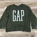 Gap  Green White Logo Pullover Crewneck Sweatshirt Women’s XXL 2XL Photo 1