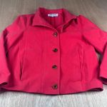 Worth Petite Coral Cotton Blend Button Front Jacket Women’s Small USA Made Orange Size undefined Photo 0