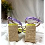 Betsey Johnson Karsyn Nautical Raffia Sandal Lime Multi 9.5 Photo 12