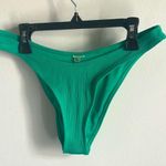 Forever 21  High Cut Cheeky Green Ribbed Bikini Bottom Photo 1