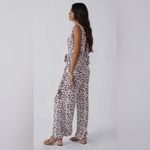 Free People Vibe Check Tie Waist Jumpsuit Tea Ditsy Print Photo 7
