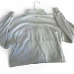 White 90 Degree quarter zip sweatshirt. Size small. Photo 1