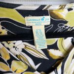 Caribbean Joe Petite XL Floral Print V Neck 3/4 Sleeve Knit Top Blouse Photo 2