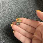 Vintage Camco Dog Angel Gold Tone Halo Wings Lapel Pin Signed Small Photo 3