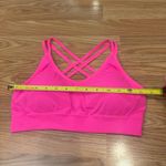Bright Pink Seamless Sports Bra Size Large Photo 2