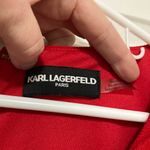 Karl Lagerfeld  Red with Bow Accent Sleeveless Sheath Dress Photo 1