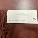 Maurice's NWT  Luxe Pocket 8” Super High Rise Bike Shorts in Rust Size X-Small Photo 2