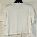 ALC Frank A.L.C. Puff Ruffle Sleeve White Tee Large Photo 1