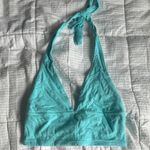 Garage Blue Halter Crop Top Photo 0