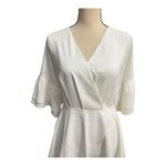 Elegant White Asymmetrical Dress Size Xs Photo 2