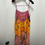 Farm Rio NWT  Mixed Scarves Tiered Midi Dress Large Photo 11