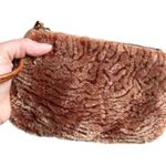 Patricia Nash Piedmont Laser Cut Sherpa Tan Italian Leather Wristlet Photo 3