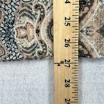 Rose + Olive  Paisley Print Short Sleeve Top L Round Neck Loose Fit Drapey Photo 9