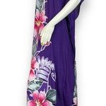 Vintage Kaftan Floral Purple Caftan Women Maxi Beachy Vacation Tropical Hawaiian Size undefined Photo 1
