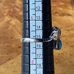 Sleeping Beauty Turquoise Ethiopian Opal Sterling Silver Ring Size 7 Photo 9