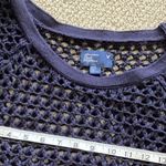 American Eagle NEW Sweater Navy Blue Fishnet Knit Size XS Cotton Blend NWOT Photo 6