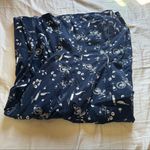 Abercrombie & Fitch strapless flare midi dress in blue floral Photo 8