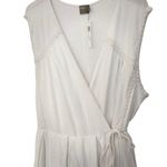 ASOS NWT Curve Mini Wrap Sundress with Embroidered Trim White Size 22 Sun Dress Photo 2