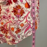 Knox Rose NWT Magenta White Puff Sleeve Blouse Top Rich Magenta Floral Print  New Photo 4