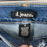 D. Jeans Womens 4 Blue Denim Cotton Stretch Mid Rise Skinny Medium Wash Casual Photo 3