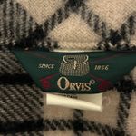 Orvis Vintage  Plaid Wool Unlined Car Coat Made in USA Photo 4