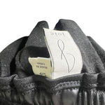 Joie  Black Faux Leather Smocked Waist Pants High Rise Slim Fit Women Size SP Photo 2