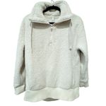 Athleta Talus Sherpa Half Zip Pullover Ivory Cream Small Photo 3