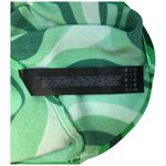 ZARA  Safia Dress Micro Mini 70s Inspired Criss Cross Straps Abstract Green Small Photo 11